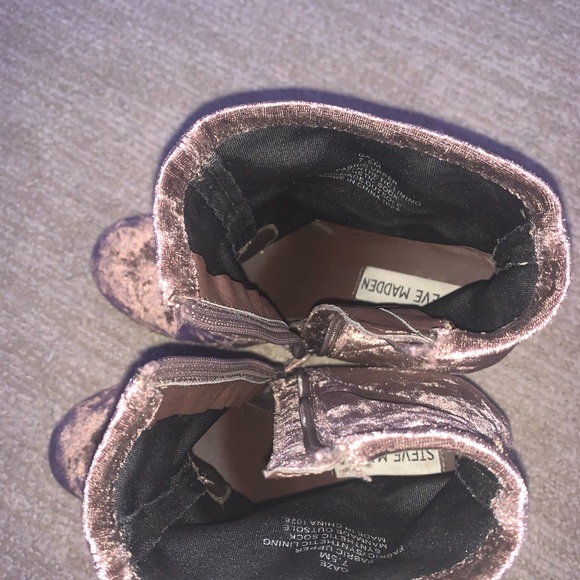 Steve Madden mini boots purple velvet - Picture 4 of 4
